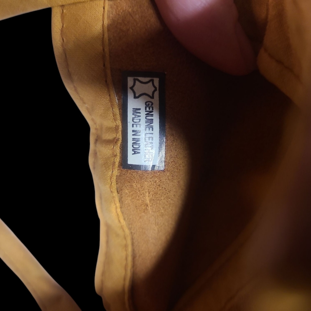 Tan Leather Baseball Cap - Picture 4 of 4